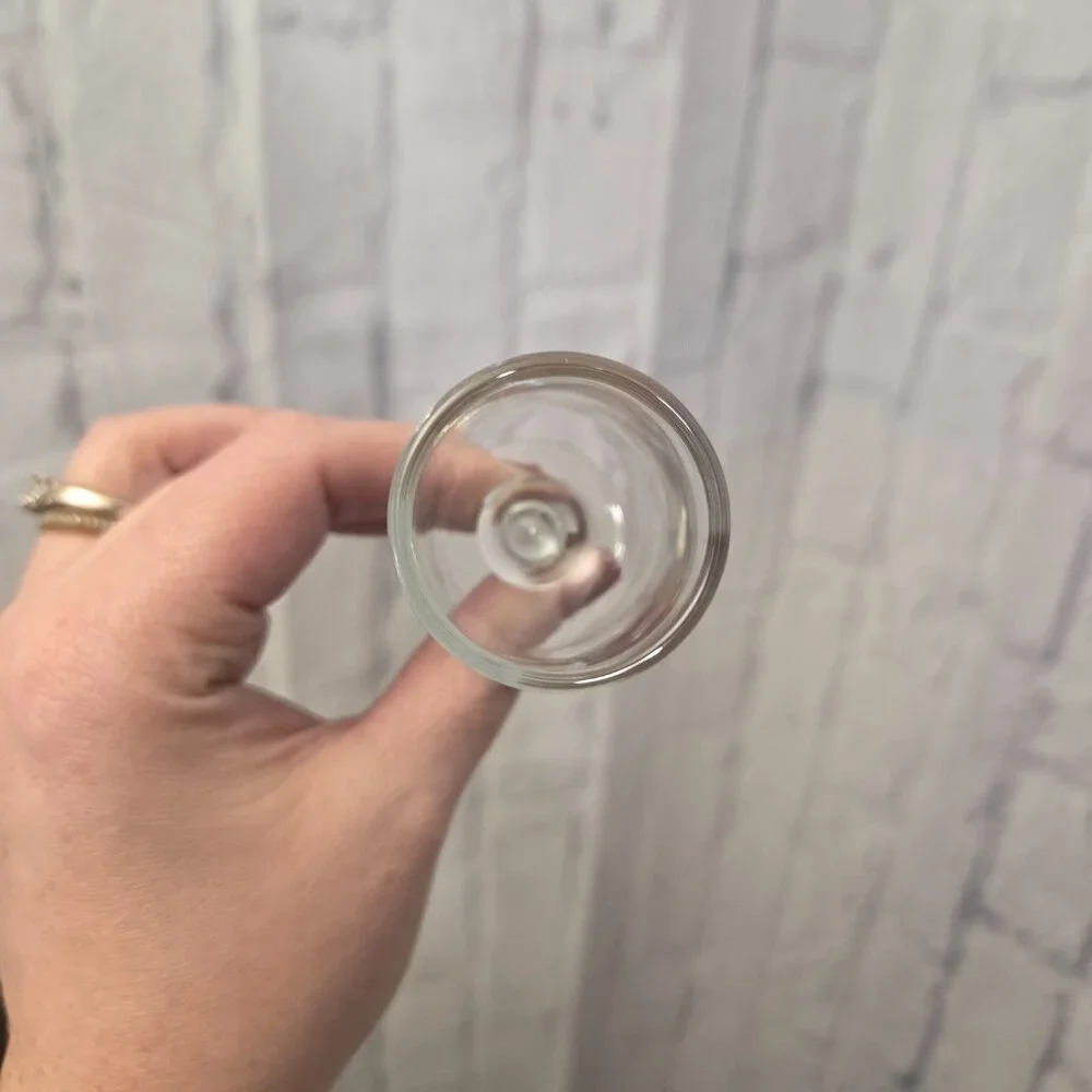 Vintage Clear Rummers Cordial Glasses Set of 9